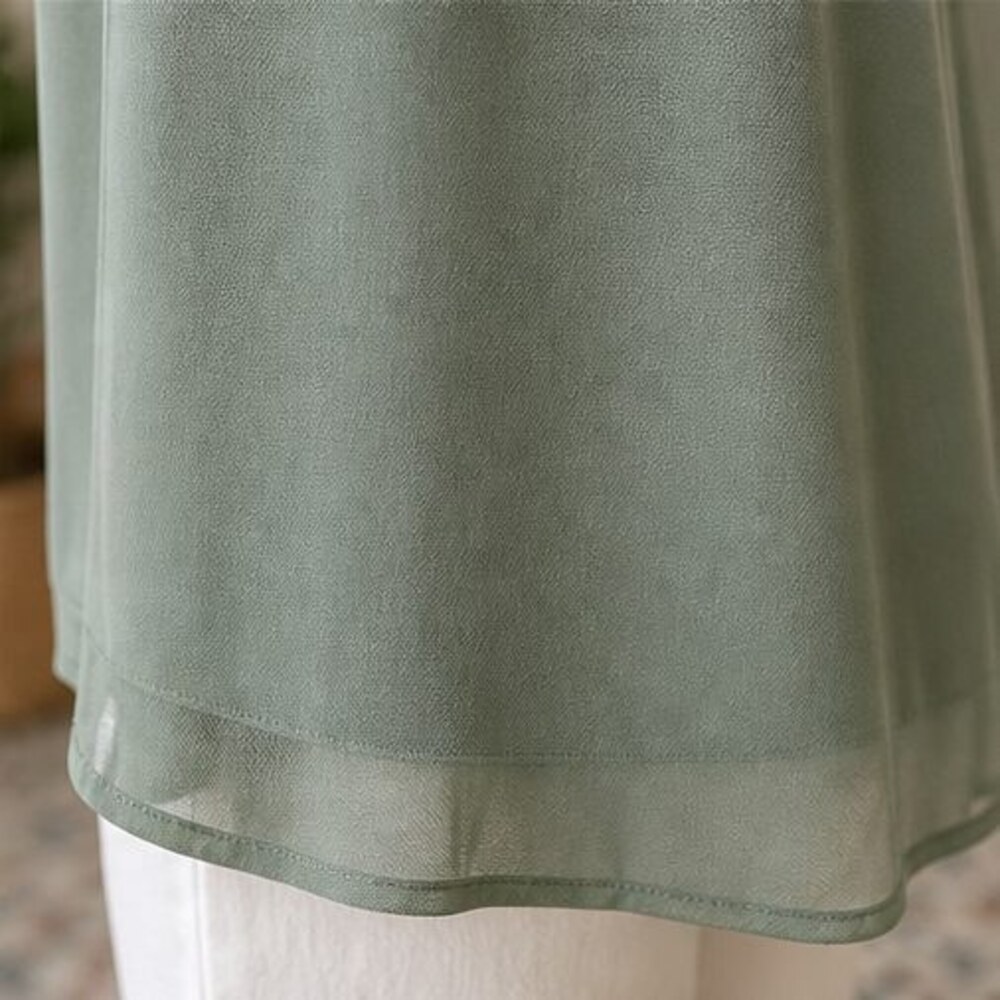 Sage Button Blouse - Picture 6 of 6
